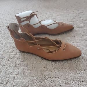 Lucky Brand Lace Front Flats NEW